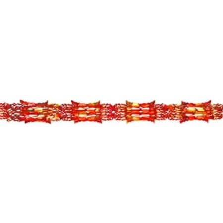 DDI 539651 Metallic Garland - Gold Orange Red, 12PK